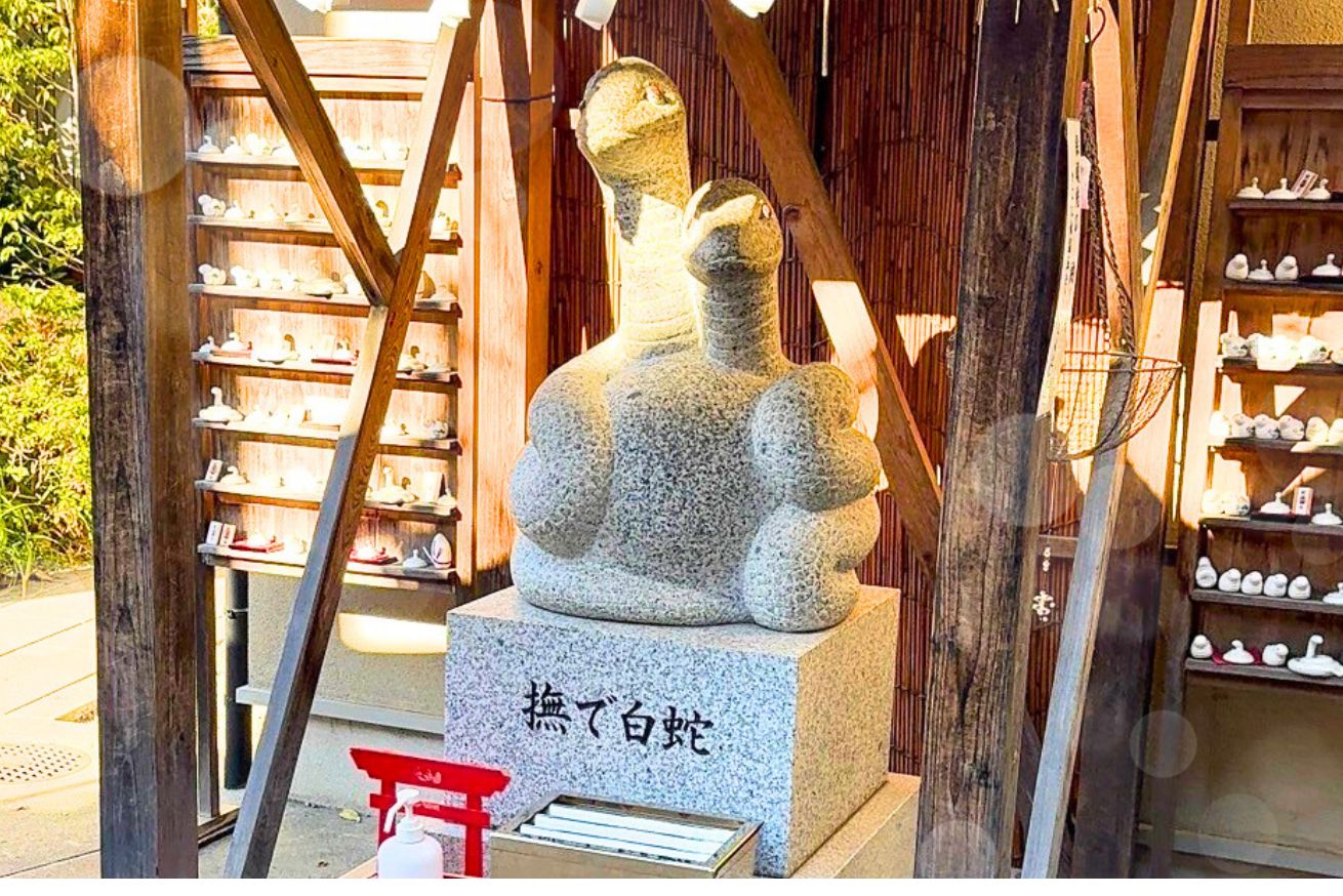 蛇窪神社撫で蛇