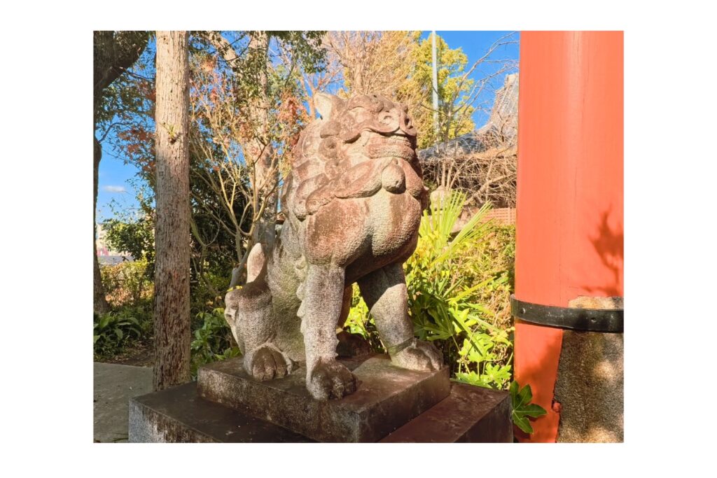 許波多神社　狛犬