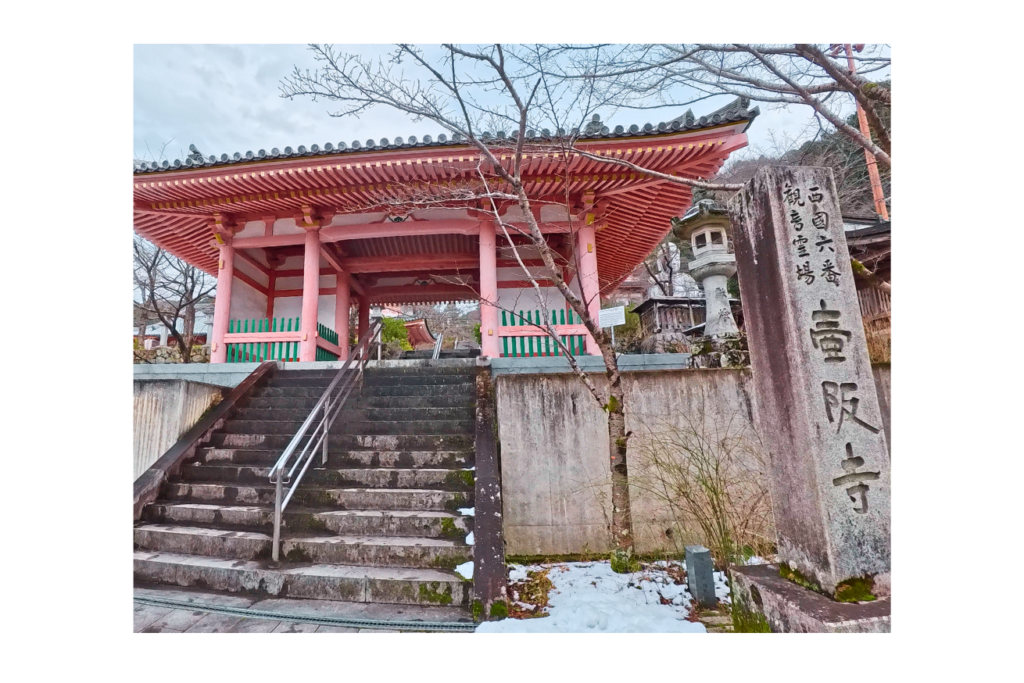 壺阪寺　仁王門　仁王さま修繕中