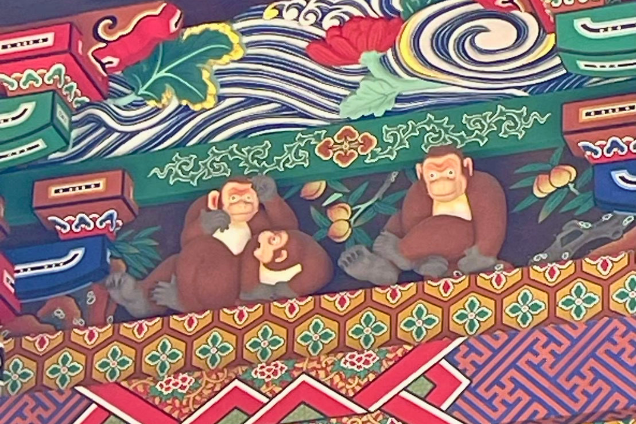 秩父神社 お元気三猿