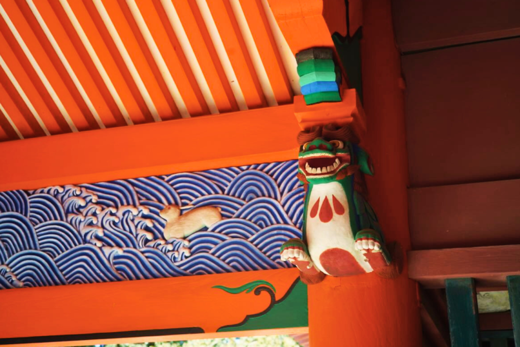 伊佐爾波神社　彫刻　