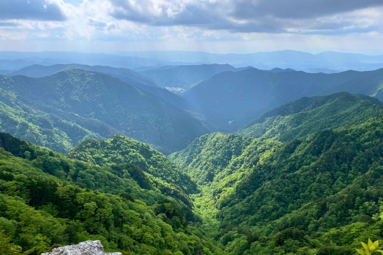 大峯山山頂からの景色